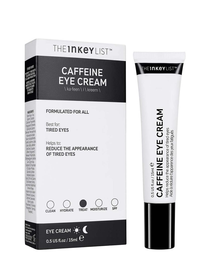 List Caffeine Eye Cream Helps Dark Circles and Tired Eyes 15ml