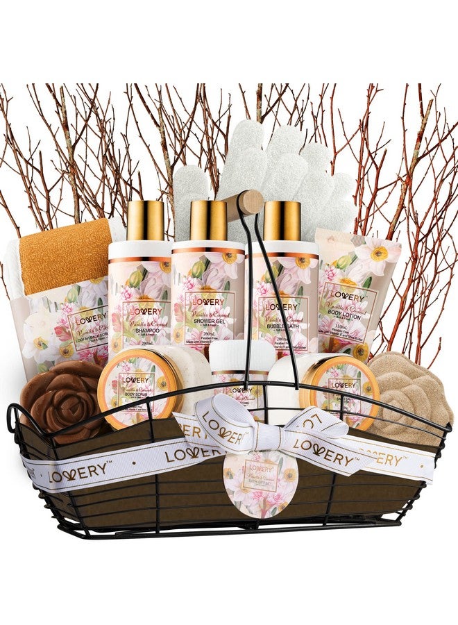 Valentines Gift Set Bath And Body Gift Set For Women And Men Vanilla Coconut Birthday Gift Basket 13Pc Spa Gift Set Gifts For Mom Gift Sets For Womenbath Bomb Body Lotion Bubble Bath & More