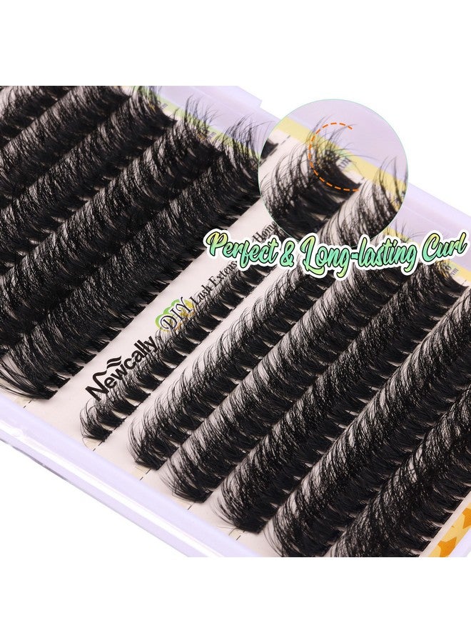 Fluffy Lash Extensions Kit 240 Pcs Wispy Cluster Lashes 1020Mm Individual Eyelashes Cluster Eyelash Extensions With Lash Glue Bond And Seal Tweezers (70D+80D) By Newcally