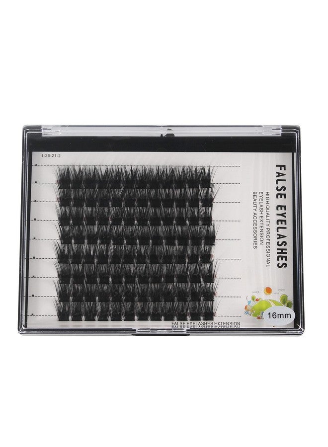 Handmade Natural Long Wide Stem Individual False Eyelashes Thickness0.07Mm D Curl Black Soft And Lightweight Makeup Cluster Eyelashes Thick Base Dramatic Look (14Mm)