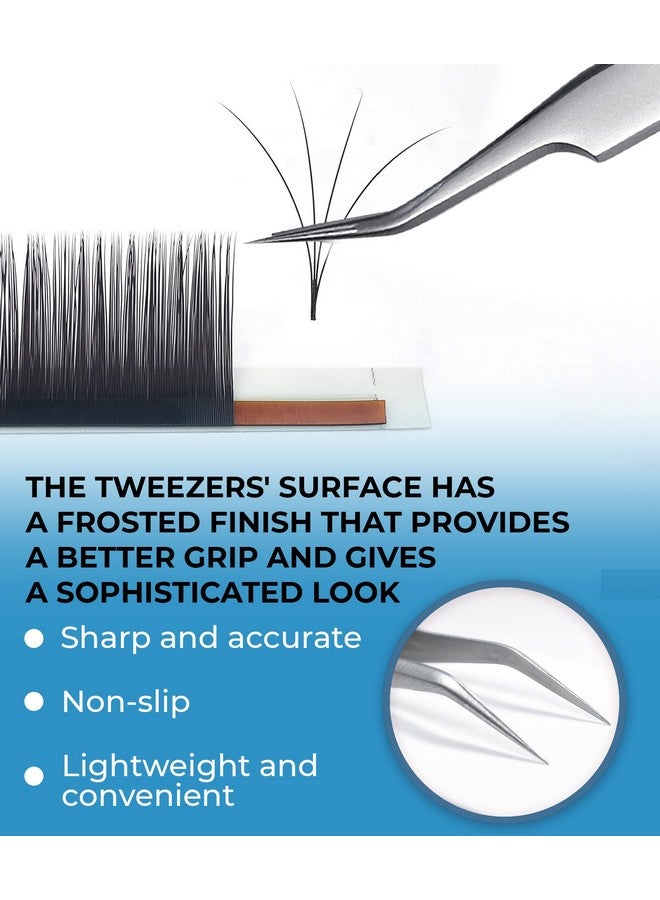 Stl7 Curved Eyelash Extension Tweezerssupplies For False Lashes Isolation & Volume Extensionsprecision Applicator Toolbeauty Accessoriessharp Tweezer Tipeyelashes Tools