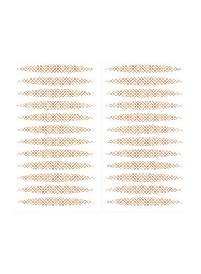 800 Pcs Skin Color Lace Mesh Natural Invisible Single Double Side Eyelid Tape Stickers Makeup Eyelid Tape For Hooded Droopy Uneven Monoeyelids Beauty Big Eye Decoration