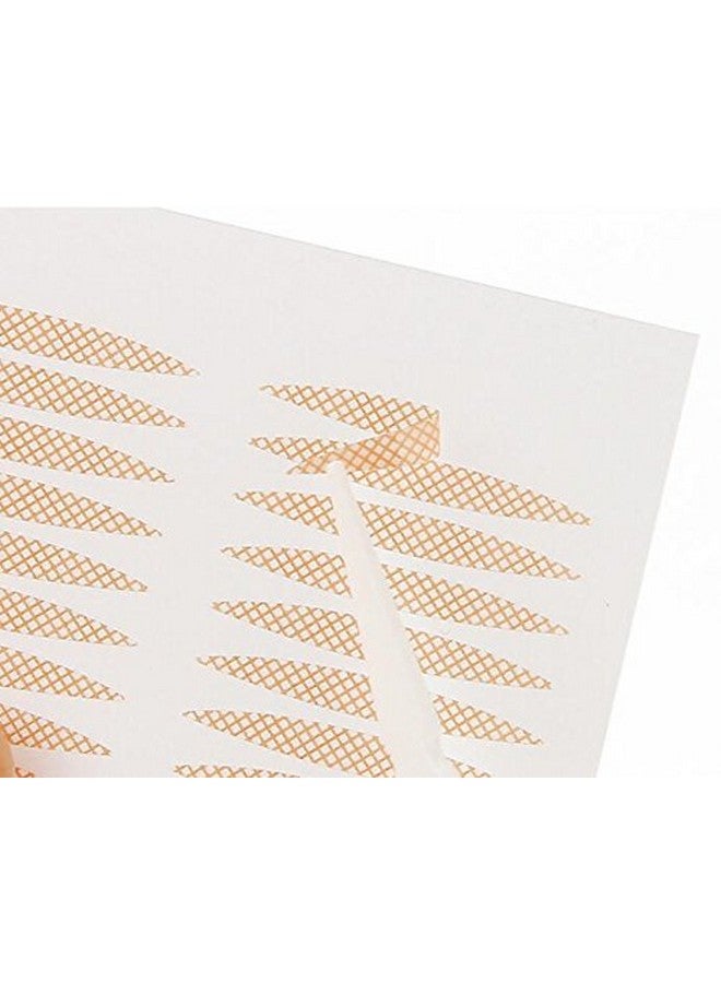 800 Pcs Skin Color Lace Mesh Natural Invisible Single Double Side Eyelid Tape Stickers Makeup Eyelid Tape For Hooded Droopy Uneven Monoeyelids Beauty Big Eye Decoration