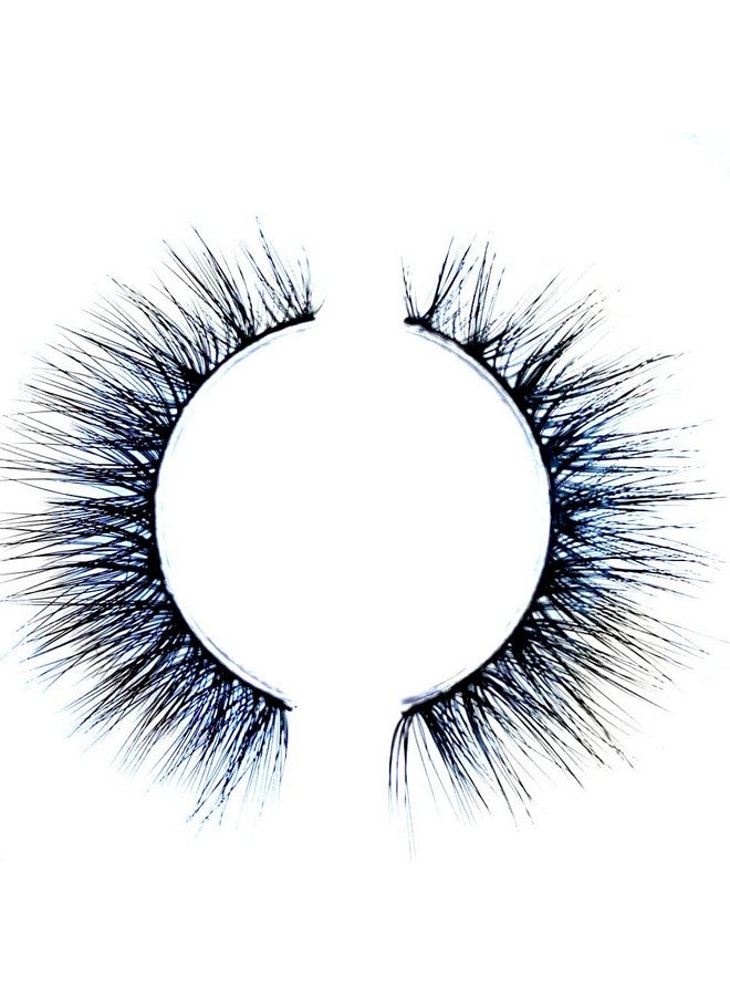 Sunniess False Eyelashes 8D Faux Mink Lashes 100% Handmade Reusable Natural Look Fake Eye Lashes Cateye Fluffy Wispy Lashes Dramatic Long Thick Volume Soft Lashes Packs (8D17)