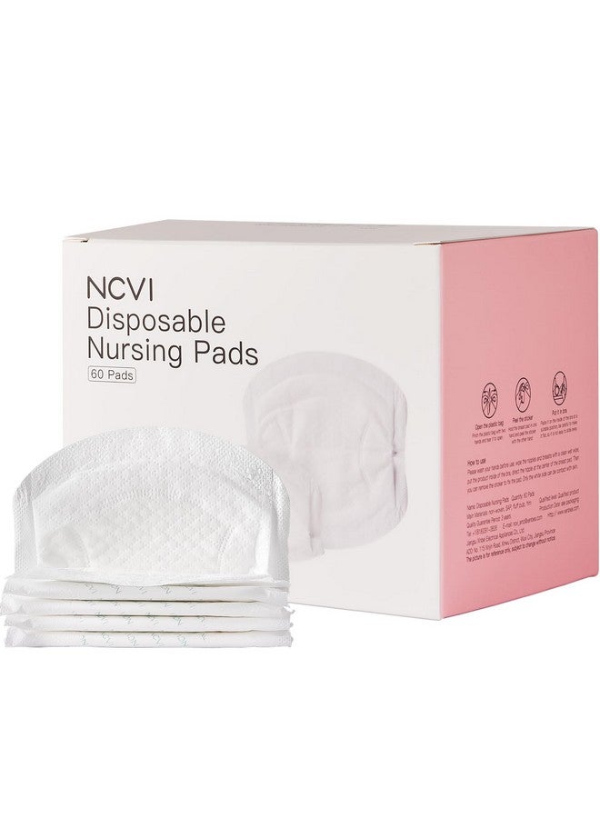 Nursing Pads Disposable Super Absorbent And Keep Dry Breast Pads For Leaking Milk Soft &Thin Nipple Pads For Nursing Moms Breastfeeding Essentials 60 Count
