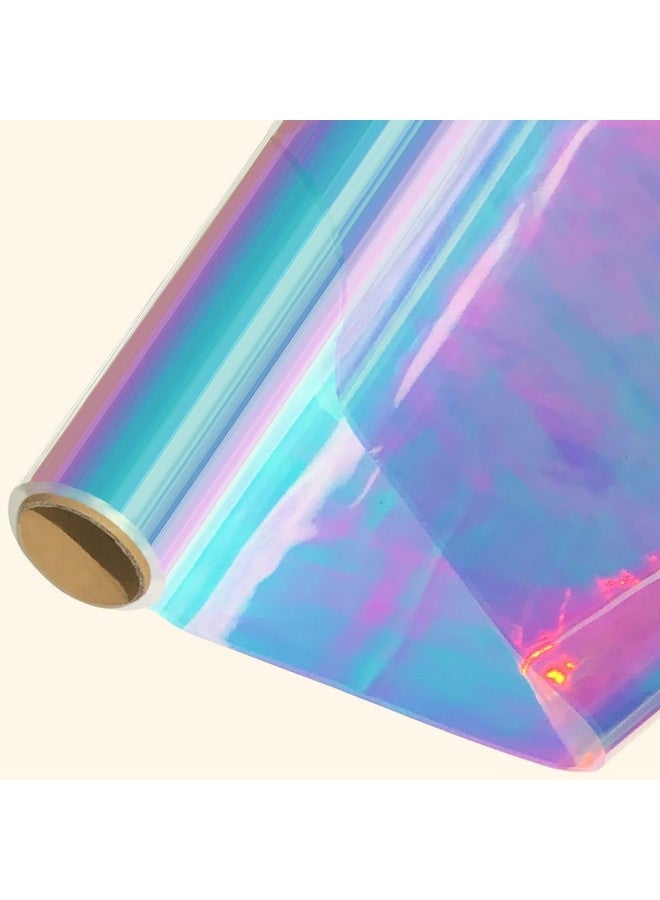34In X 50Ft Iridescent Cellophane Wrap Roll Extra Wide Iridescent Film Cellophane Wrap Rainbow Colored Cellophane Wrap Iridescent Cellophane Roll For Gift Baskets Crafts Candy Gifts Flowers
