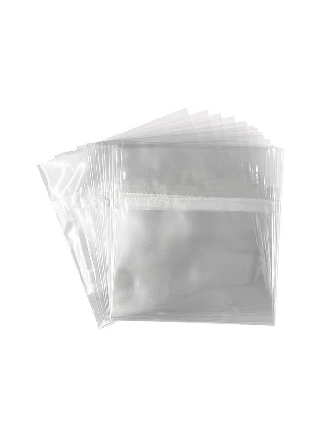 Cd Jewel Case Sleeves 6 1/8 X 5 1/8 Inches Crystal Clear Selfseal Resealable Opp Cellophane Poly Bags 100 Pieces. Food Grade Fits One 10.4Mm Standard Cd Jewel Cases And More.