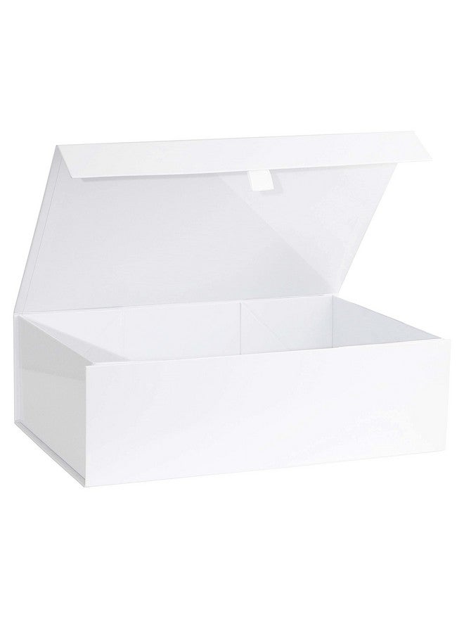 White  Hard Gift Box With Magnetic Closure Lid 14