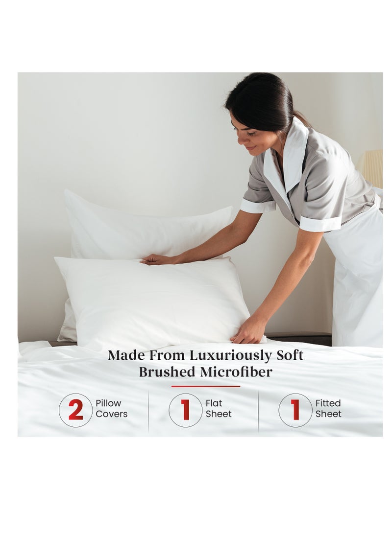 Premium Grey Queen Sheets Set - 1800 TC Series 4 Piece Bed Sheets - Soft Brushed Microfiber Fabric - 16 Inches Deep Pockets Sheets Wrinkle Free & Fade Resistant by Infinitee Xclusives