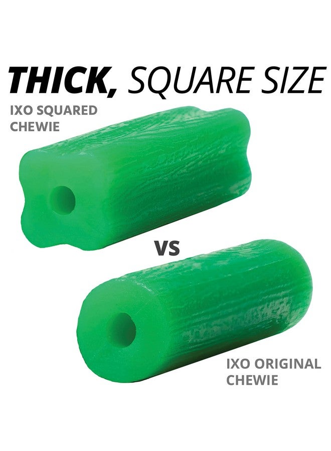 Squareshaped Aligner Seater Chewies For Invisalign Trays10Pack Mint Scented With Resealable Bag