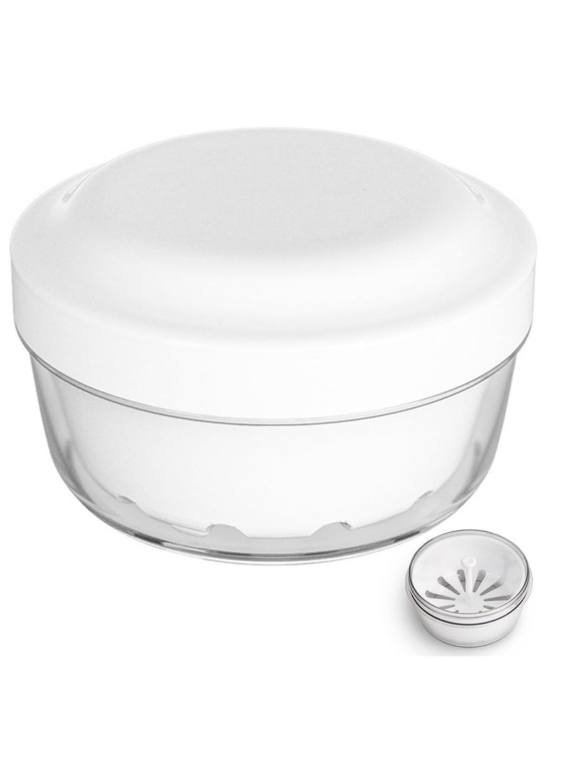 Leak Proof Denture Case, Retainer Case Orthodontic Denture Cup with Strainer, for Dentures, Partial Dentures, Traditional Braces, Etc, Portable Retainer Cleaner Case for Household