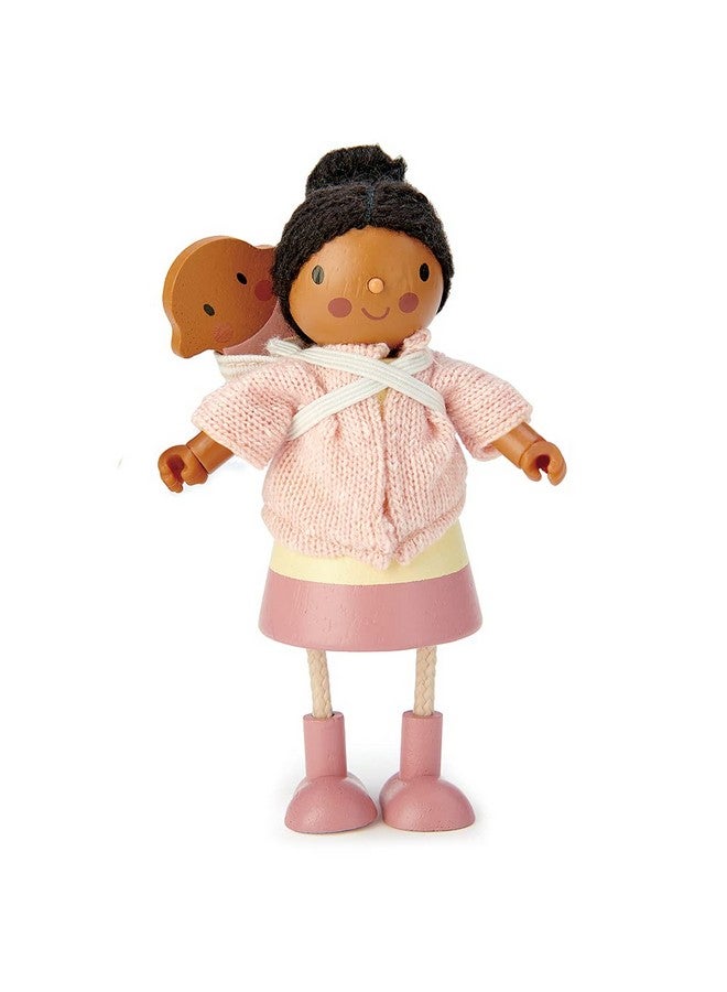 Mrs. Forrester And The Babydetailed Wooden Doll With Flexible Arms And Legs For Dollhouseencourage Creative And Imaginative Play For Childrenage 3+