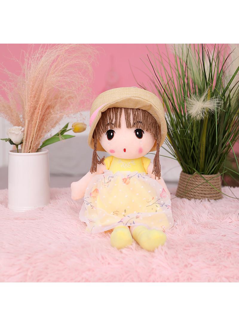 90cm Straw Hat Elastic Soft Plush Doll
