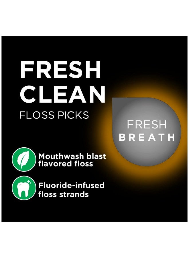Fresh Clean Floss Picks For Extra Tight Teeth 75 Count 3 Pack