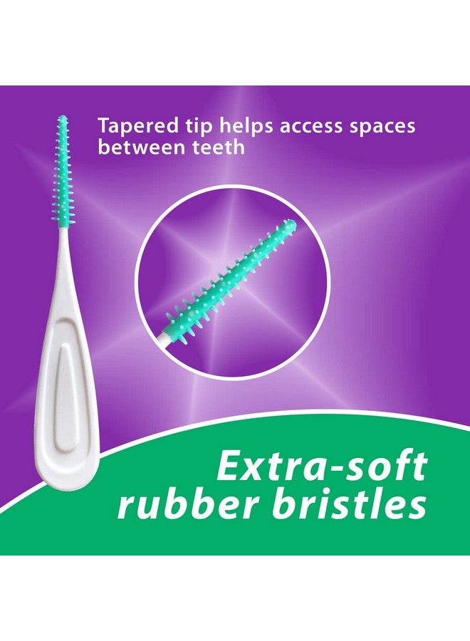 Mint Dental Picks With Extra Soft Rubber Bristles And Flexible Tip Clean Gently And Effectively Between Teeth Travel Case Included 3 Packs (64 Per Pack) [192 Total Picks]