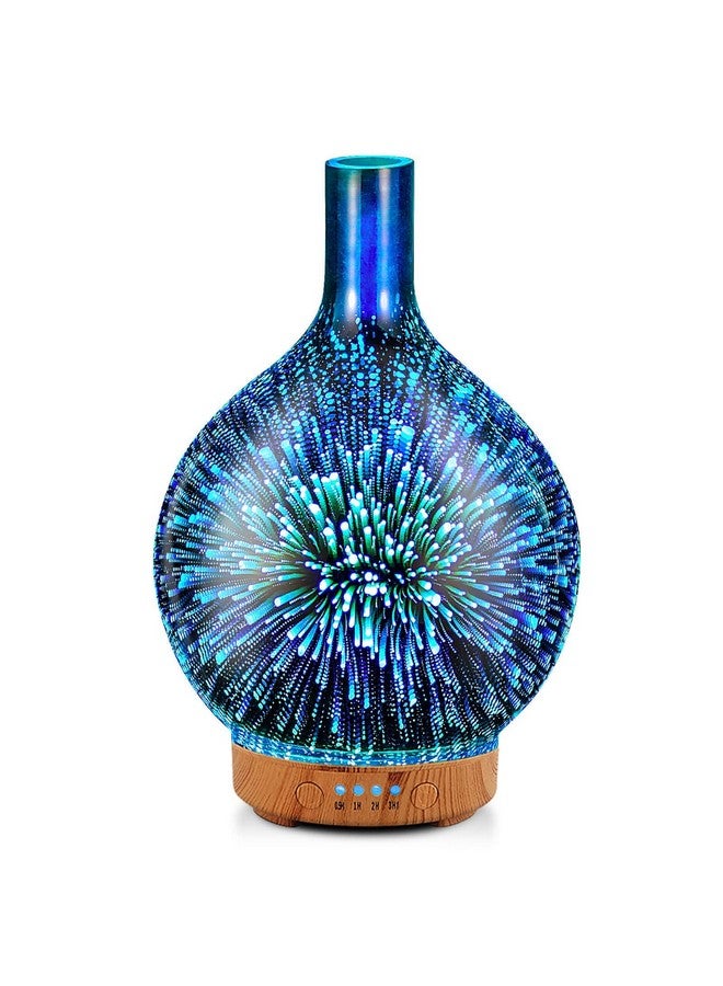 3D Essential Oil Diffuser Cool Mist Humidifier Ultrasonic Aromatherapy Diffuser100Ml Last 4Hauto Shutoffair Refreshdecoration For Homeofficeyogababysleep