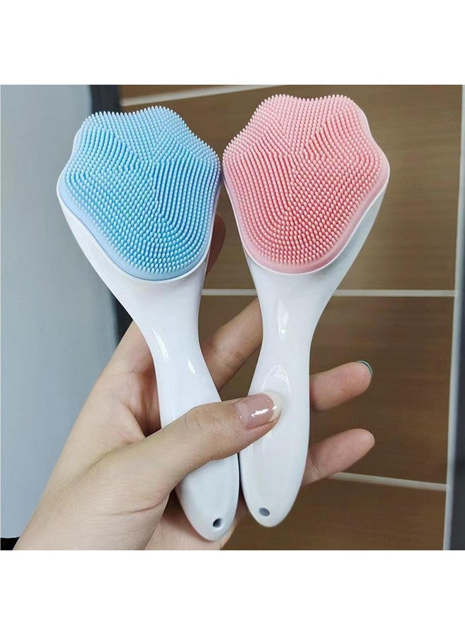 Face Scrubber Facial Exfoliator Face Scrub Brush Soft Face Brush Silicone Facial Cleansing Brush Face Exfoliator Blackhead Acne Pore Cradle Cap Face Wash Brush For Deep Cleaning Skin Care 4 Pack