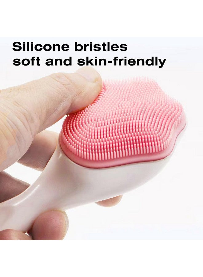 Face Scrubber Facial Exfoliator Face Scrub Brush Soft Face Brush Silicone Facial Cleansing Brush Face Exfoliator Blackhead Acne Pore Cradle Cap Face Wash Brush For Deep Cleaning Skin Care 4 Pack