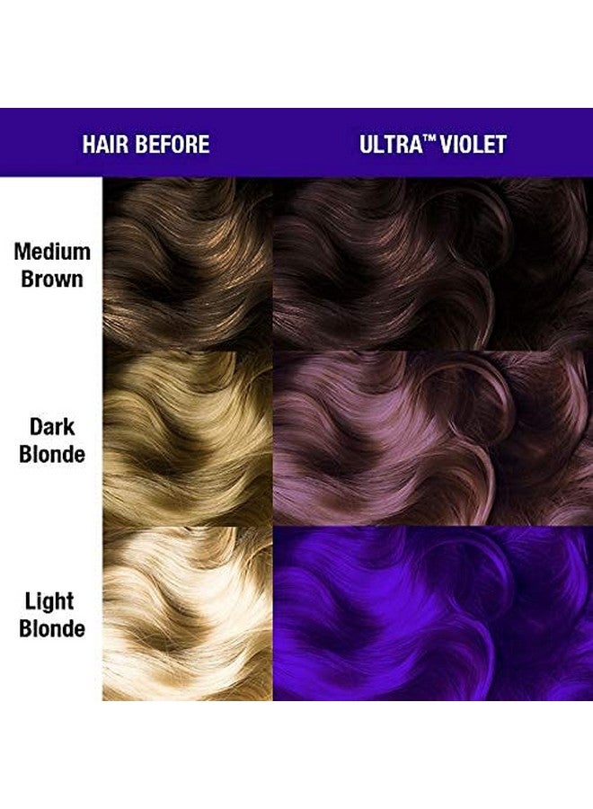 Ultra Violet Hair Dye Classic High Voltage (3Pk) Semi Permanent Hair Color Cool Blue Toned Violet Shade Vegan Ppd & Ammoniafree For Coloring Hair On Women & Men