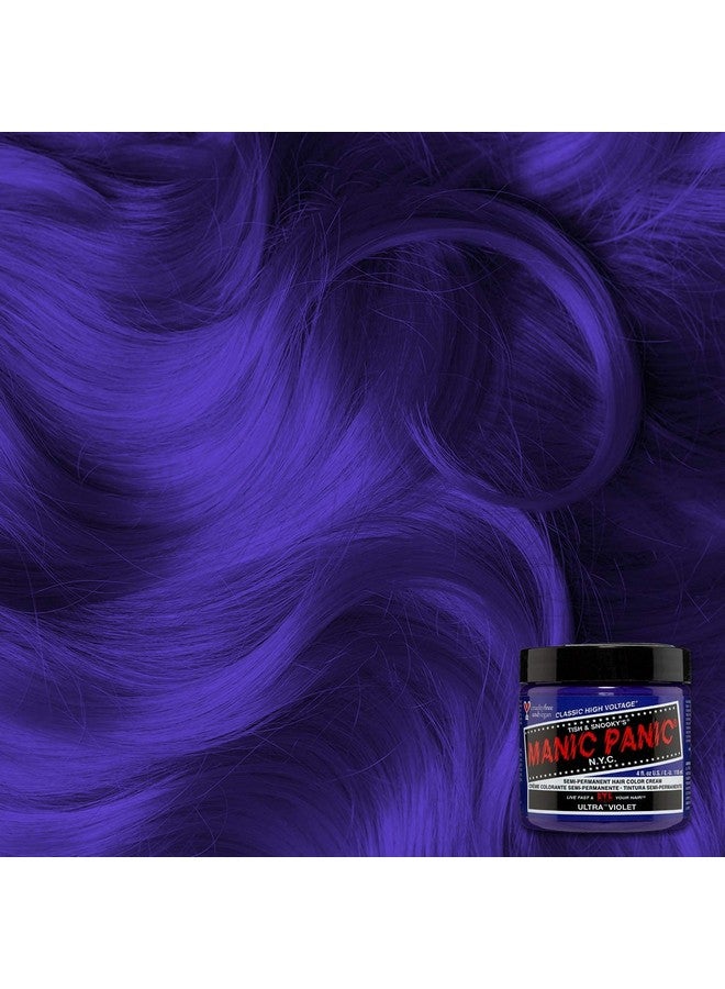 Ultra Violet Hair Dye Classic High Voltage (3Pk) Semi Permanent Hair Color Cool Blue Toned Violet Shade Vegan Ppd & Ammoniafree For Coloring Hair On Women & Men