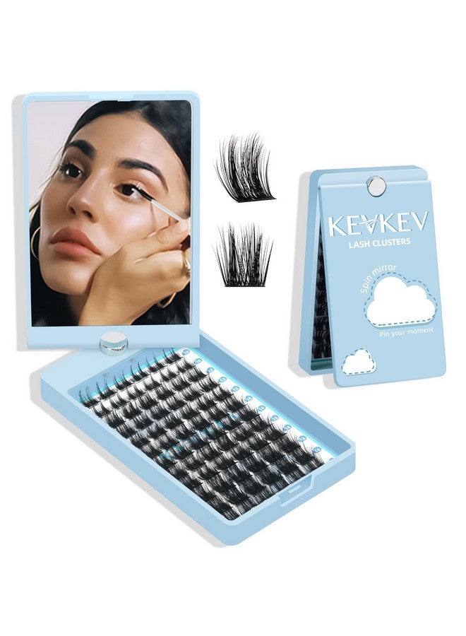 Lash Clusters 72 Pcs Eyelash Clusters Diy Lash Extensions Cluster Lashes Soft And Thin Band With 360 Spin Mirror Suitubel For Eye Make Up Travel Use(Frozend1016Mix)