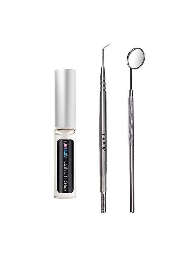 Lash Lift Glue Stron Sticky Eyelash Perm Adhesive Lash Lift Tool Eyelash Lifting Accessories 3 In 1 For Lash Lift Or False Eyelashes And Dissolves Quickly In Water