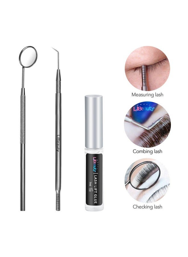 Lash Lift Glue Stron Sticky Eyelash Perm Adhesive Lash Lift Tool Eyelash Lifting Accessories 3 In 1 For Lash Lift Or False Eyelashes And Dissolves Quickly In Water