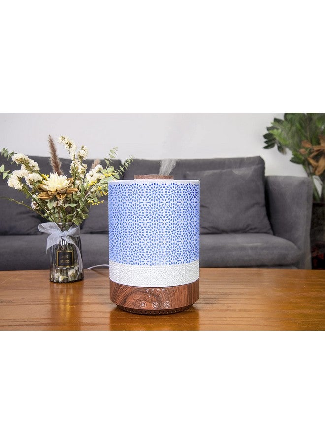 2500 Ml Xl Essential Oil Diffuser For Large Room Aroma Humidifier Home Decor Bed Baby Room Big Huge 2.5 L Capacity Long Run Color Lights Decorative Design High Mist Dark Wood Grain F004