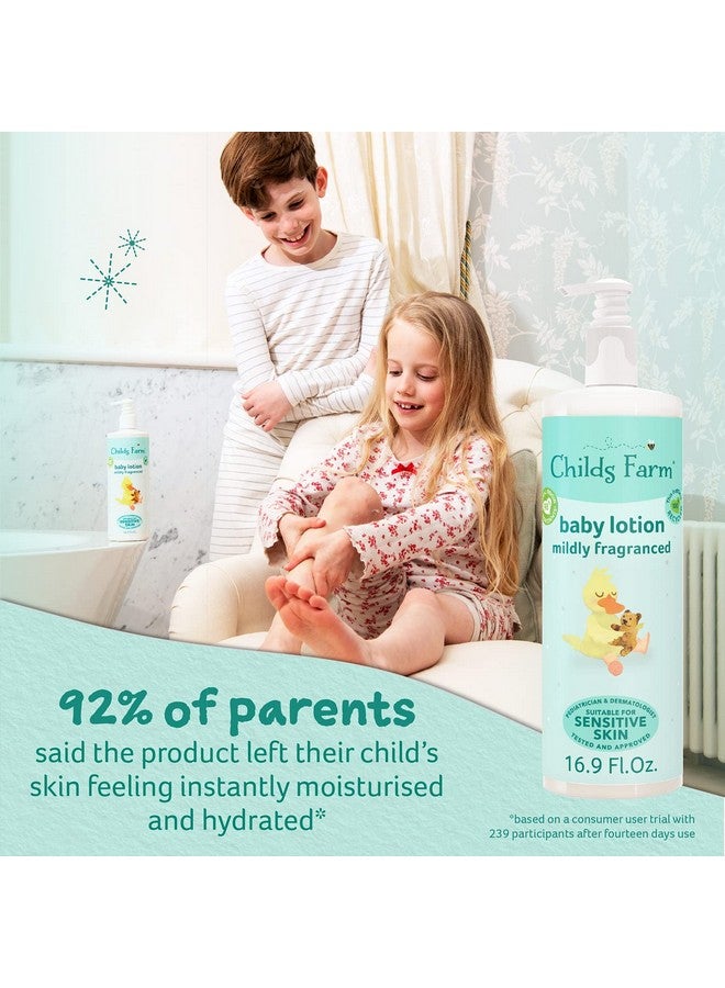 Baby Lotion For Sensitive Skin Moisturizer For Dry Skin 16.9 Oz Lightly Fragranced Vegan Crueltyfree