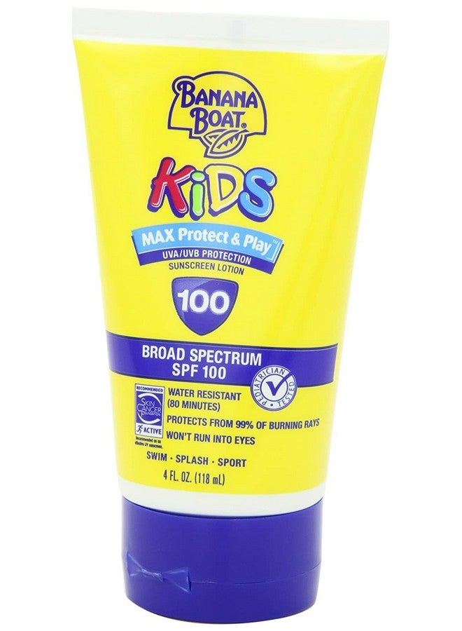 Kids Max Protect & Play Broad Spectrum Sunscreen Spf 100 4 Oz