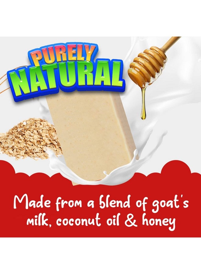 Cactus Honey & Oats Goats Milk Kids Soap 4Oz Wash Bar Natural Oatmeal Soaps For Kids
