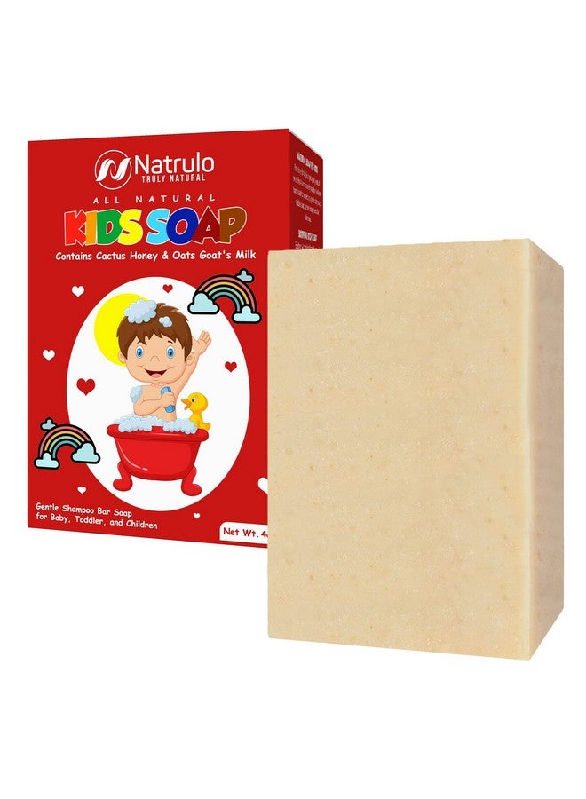 Cactus Honey & Oats Goats Milk Kids Soap 4Oz Wash Bar Natural Oatmeal Soaps For Kids