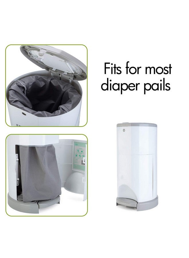 3Pack Pail Liner For Cloth Diaper Reusable Diaper Pail Wet Bag With Elastic Edge Fits For Dekor Ubbi Diaper Pails Gray +Gray Arrows +Black Arrows