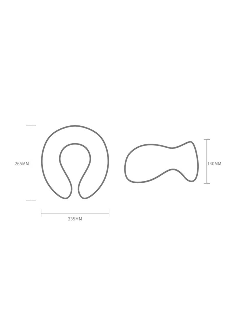 Travel Pillow, Memory Foam Neck Pillow with Comfortable & Breathable Cover for Sleeping, Car, Train, Bus and Home Use