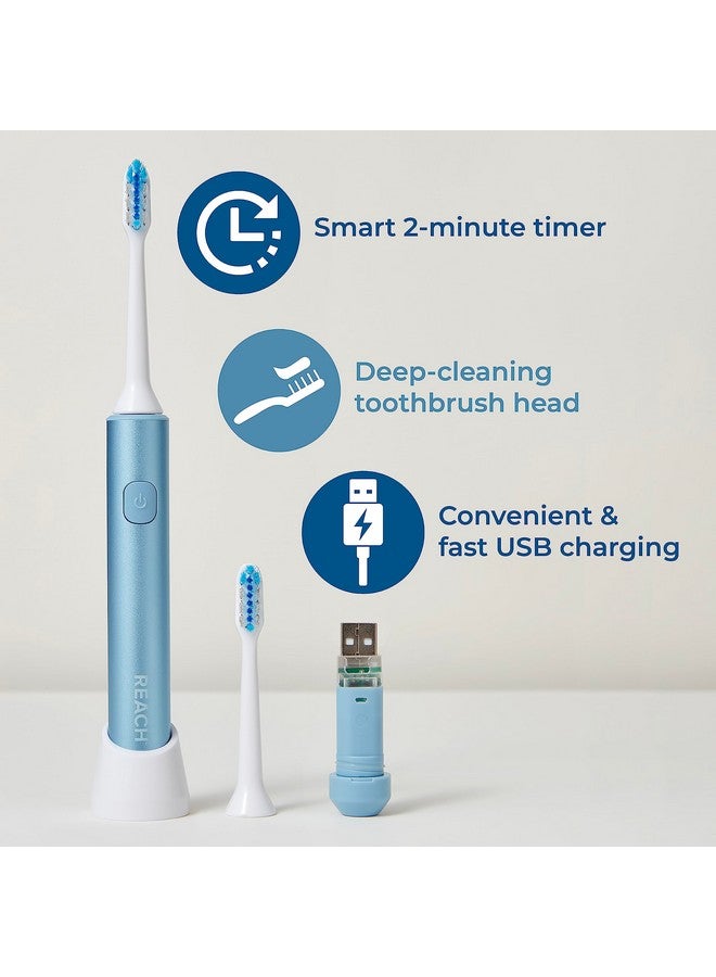 Sonic Antibacterial Replacement Brush Heads Soft Bristles 2 Count