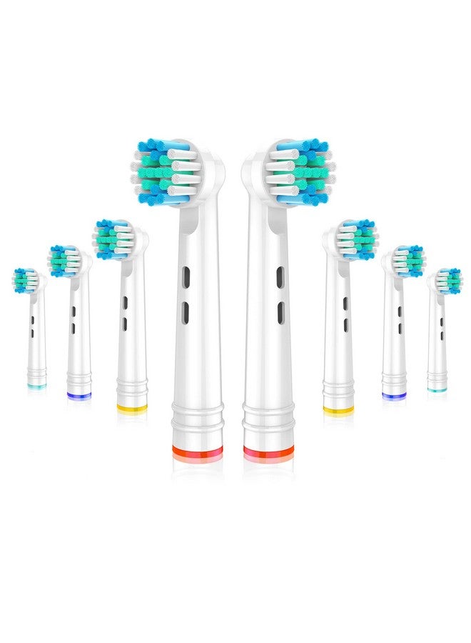 Replacement Toothbrush Heads Fit For Oralb Electric Toothbrushes 8Pcs Small Round Head Refills For Oral B Handles 3756 3757 3744 3765 3709 4729