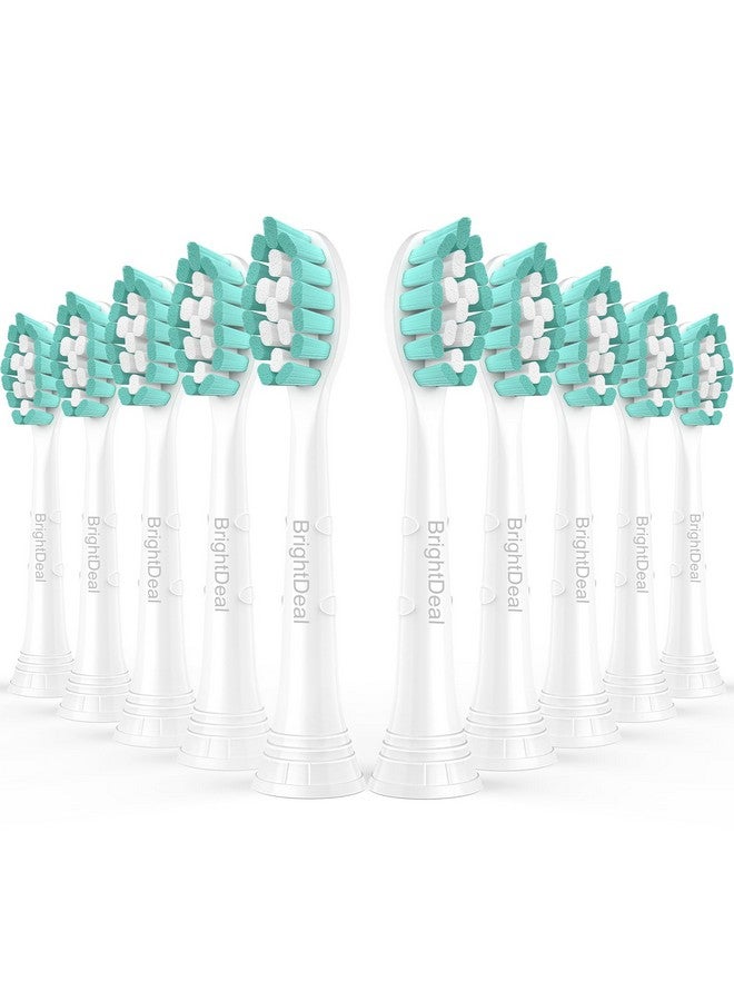 Toothbrush Heads For Philips Sonicare Diamondclean Dailyclean Easyclean Healthywhite Expertclean W C1 C2 G2 C3 G3 W3 Sonic Electric Replacement Brush 1100 4100 5100 6100 White 10 Pack