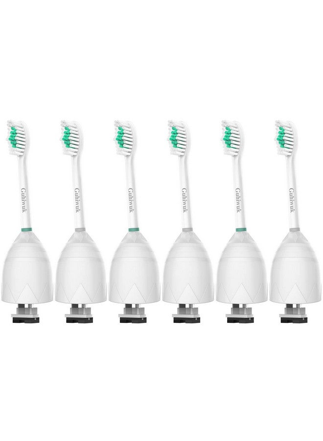Replacement Toothbrush Heads Compatible With Philips Sonicare Eseries Essence Advance Cleancare Elite And Xtreme Screwon Electric Phillips Brush Handles 6 Pack