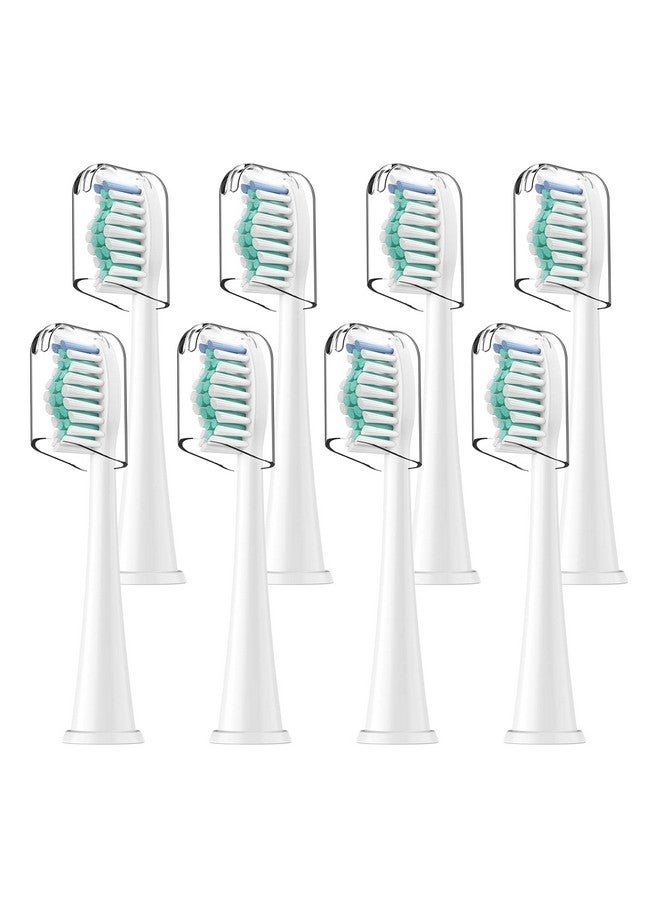Toothbrush Heads For Philips Sonicare Replacement Brush Heads With Protective Cover Soft Dupont Bristles Electric Toothbrush Replacement Heads For Oral Health 8 Pack
