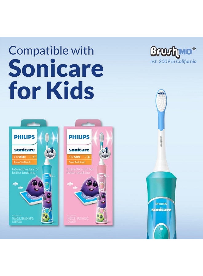 Replacement Toothbrush Heads Compatible With Philips Sonicare For Kids 6+ Hx6042 Hx6032 8 Pack