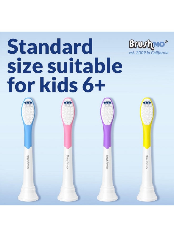 Replacement Toothbrush Heads Compatible With Philips Sonicare For Kids 6+ Hx6042 Hx6032 8 Pack