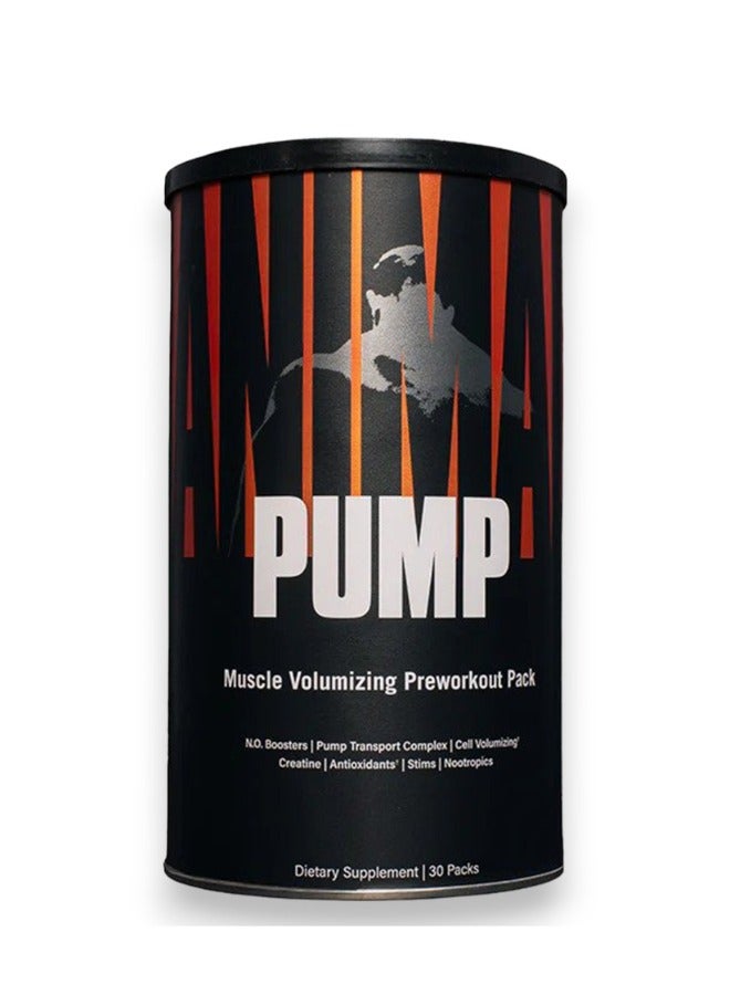 Animal Pump, Muscle Volumizing Pre Workout Pack, 30 Packs