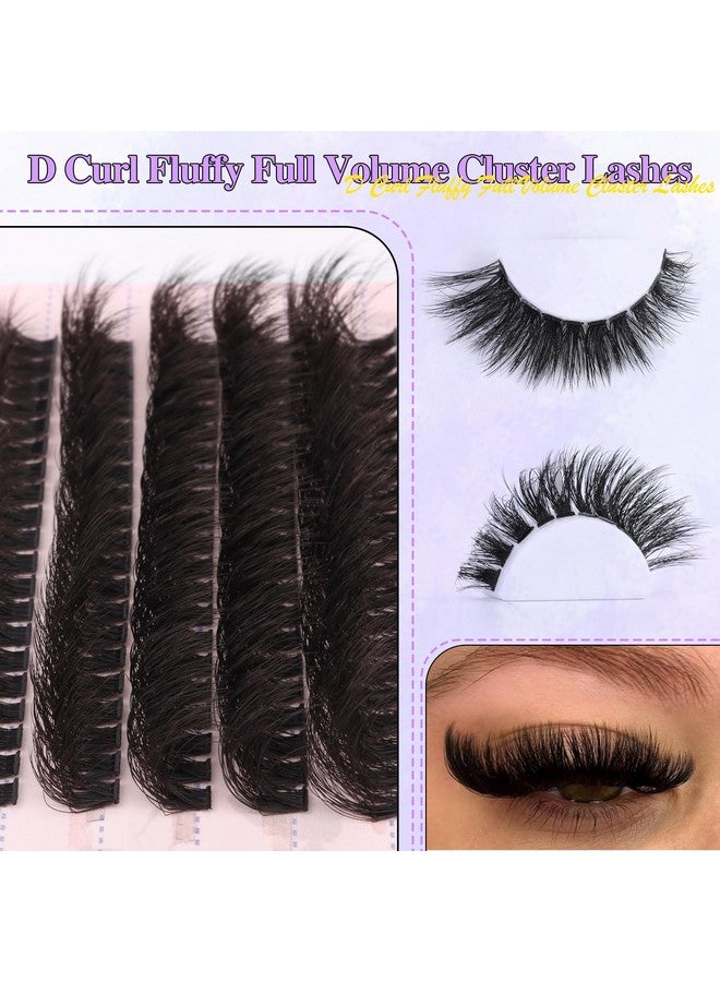Lash Clusters Thick Eyelash Extension Fluffy Cluster Lashes 18Mm Mink Lash Clusters Eyelashes Full Volume Diy Eye Lash Extension Individual Lashes By Winifred