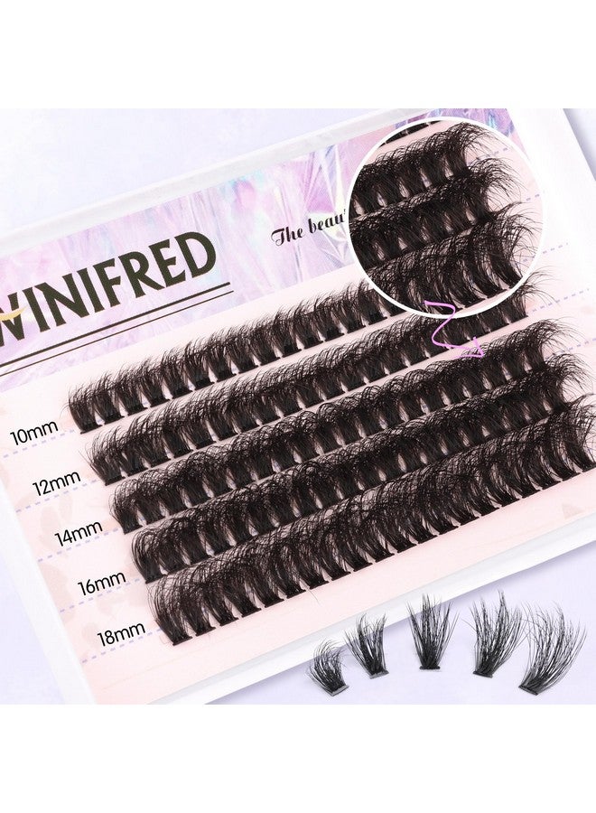 Lash Clusters Thick Eyelash Extension Fluffy Cluster Lashes 18Mm Mink Lash Clusters Eyelashes Full Volume Diy Eye Lash Extension Individual Lashes By Winifred