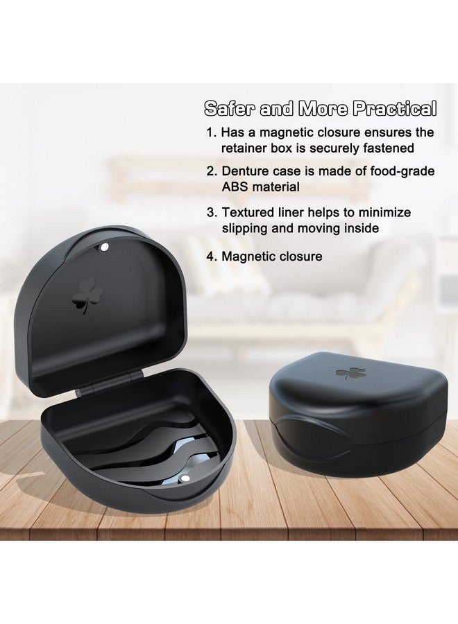 Aligner Case Retainer Case Braces Box 1 Piece Orthodontic Box Black.