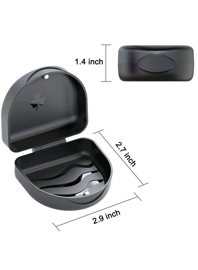 Aligner Case Retainer Case Braces Box 1 Piece Orthodontic Box Black.