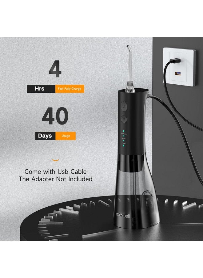 Ossers For Teeth 300Ml Cordless Water Flosser Mornwell 3S Pressure Crescendo Oral Irrigator Professional Rechargeable Portable Water Flosser With 4 Tips