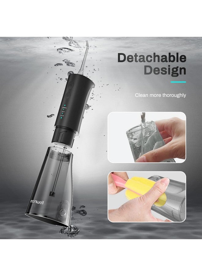 Ossers For Teeth 300Ml Cordless Water Flosser Mornwell 3S Pressure Crescendo Oral Irrigator Professional Rechargeable Portable Water Flosser With 4 Tips
