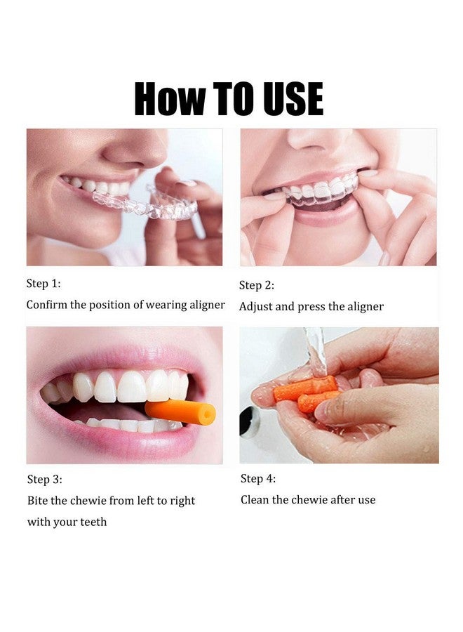 24 Pcs Colorful Orthodontic Aligner Chewies For Aligner Chompers Aligner Trays Seaters 6 Color