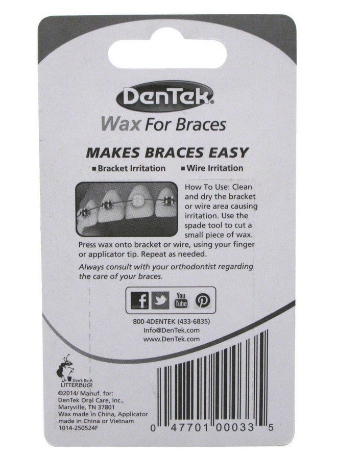 Ortho Flosser (2 Packs Of 30) & Dentek Wax For Braces